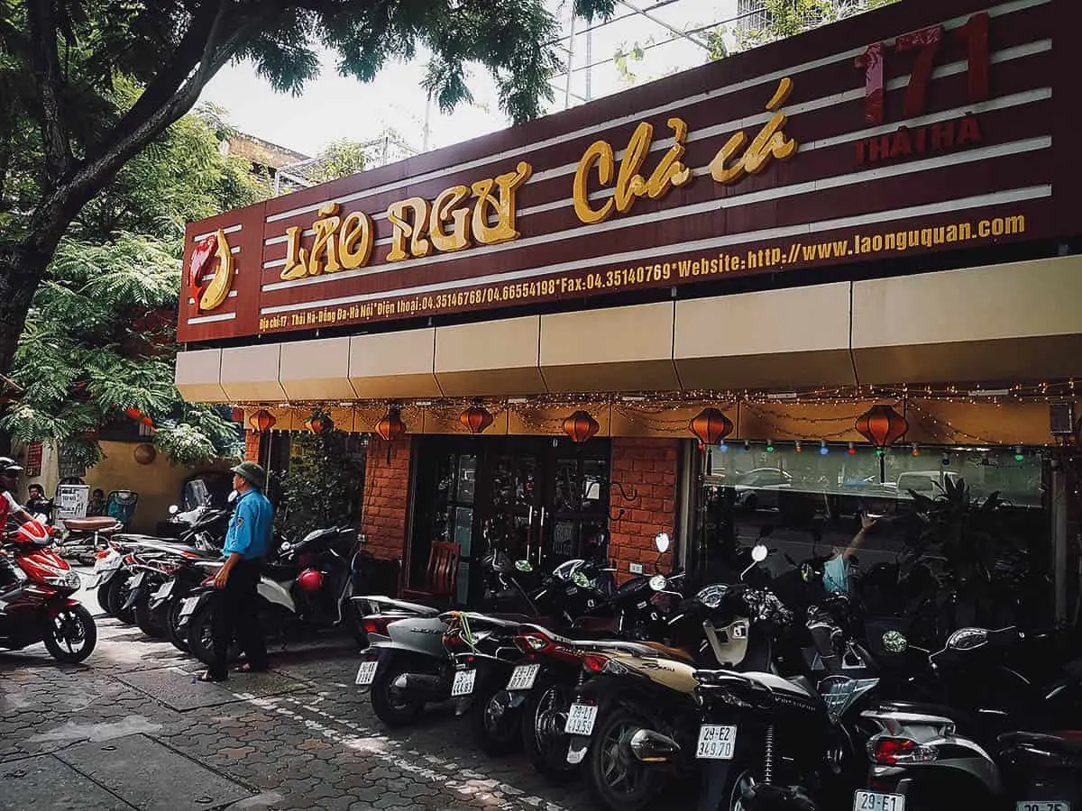 Chả Cá Lão Ngư restaurant in Hanoi