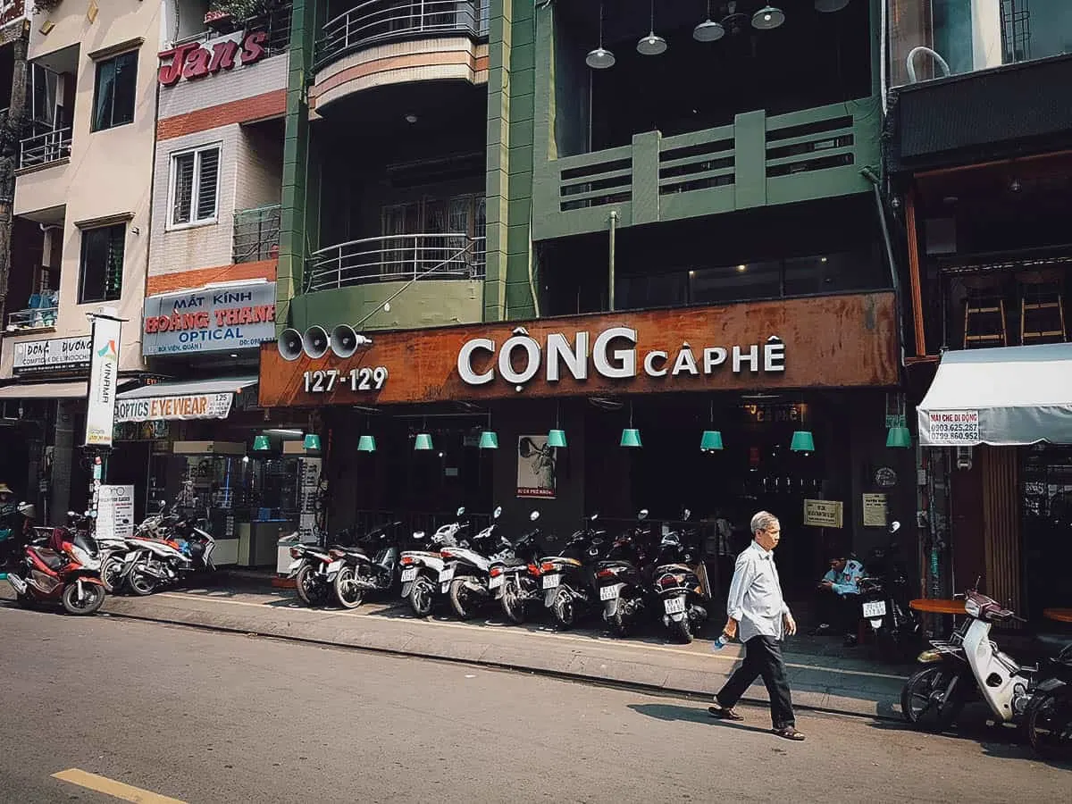 Instagrammable Cafes in Saigon, Vietnam Cong Ca Phe exterior