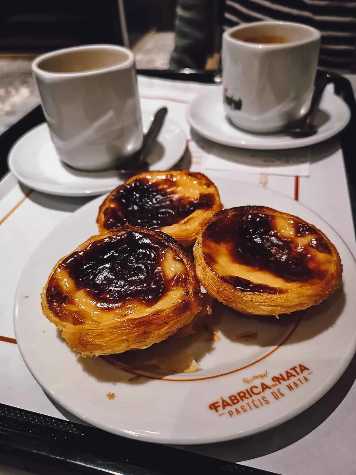 Pasteis de nata and coffee