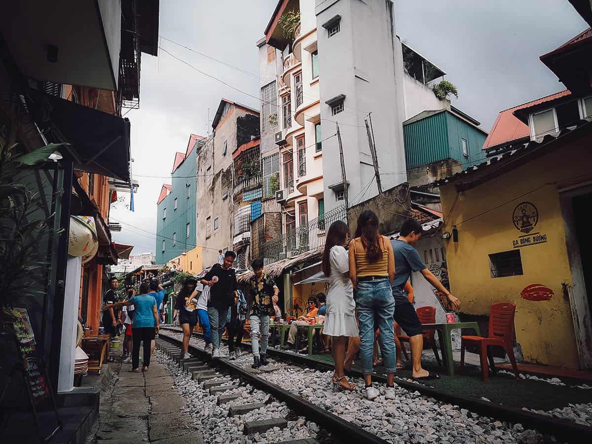 Hanoi train tracks, Vietnam