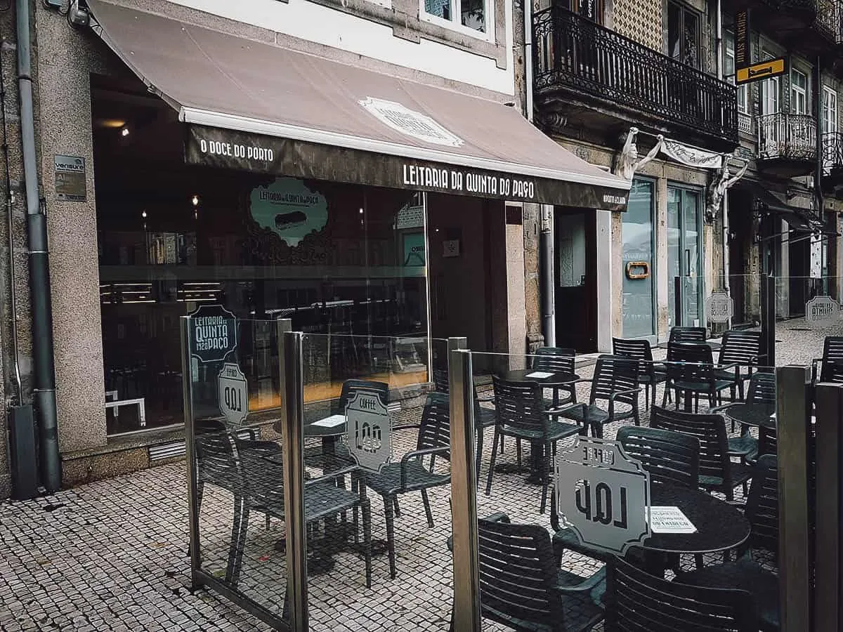 Porto Food Guide: 15 Must-Eat Restaurants in Porto, Portugal Frontage of Leitaria da Quinta do Paco