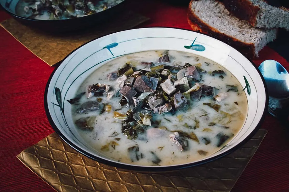 Magiritsa, a traditional Greek lamb soup