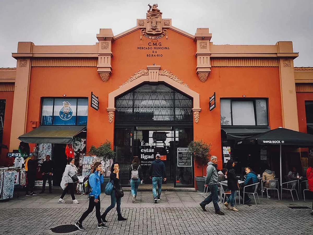 Porto Food Guide: 15 Must-Eat Restaurants in Porto, Portugal Facade of Mercado Beira-Rio