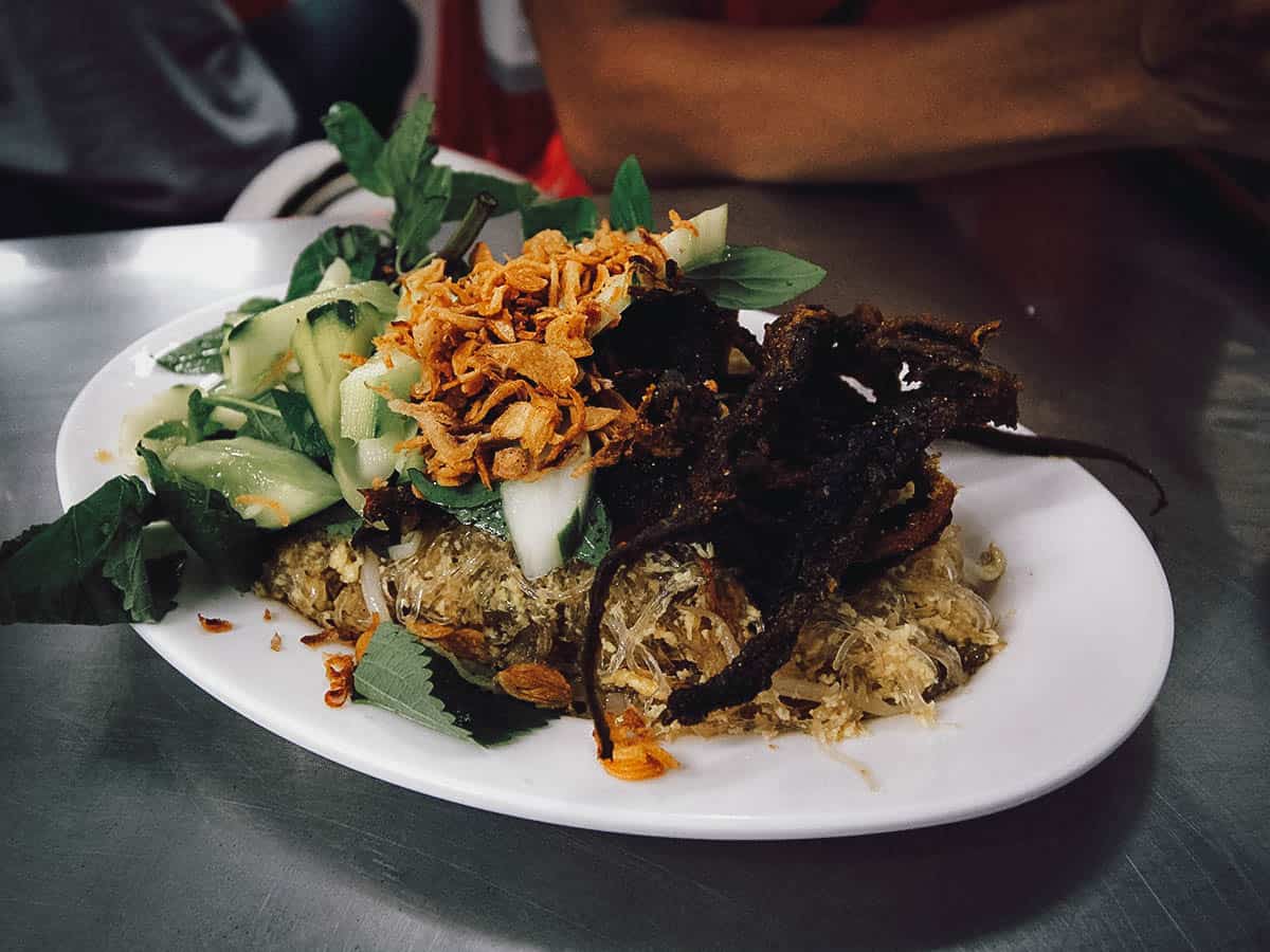 Mien luon at Dong Thinh Nha Hang Mien Luon restaurant in Hanoi