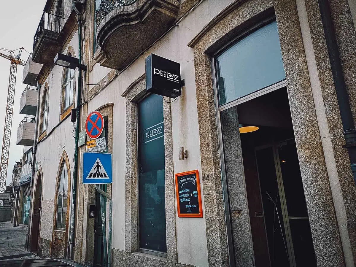 Porto Food Guide: 15 Must-Eat Restaurants in Porto, Portugal Frontage of Peebz