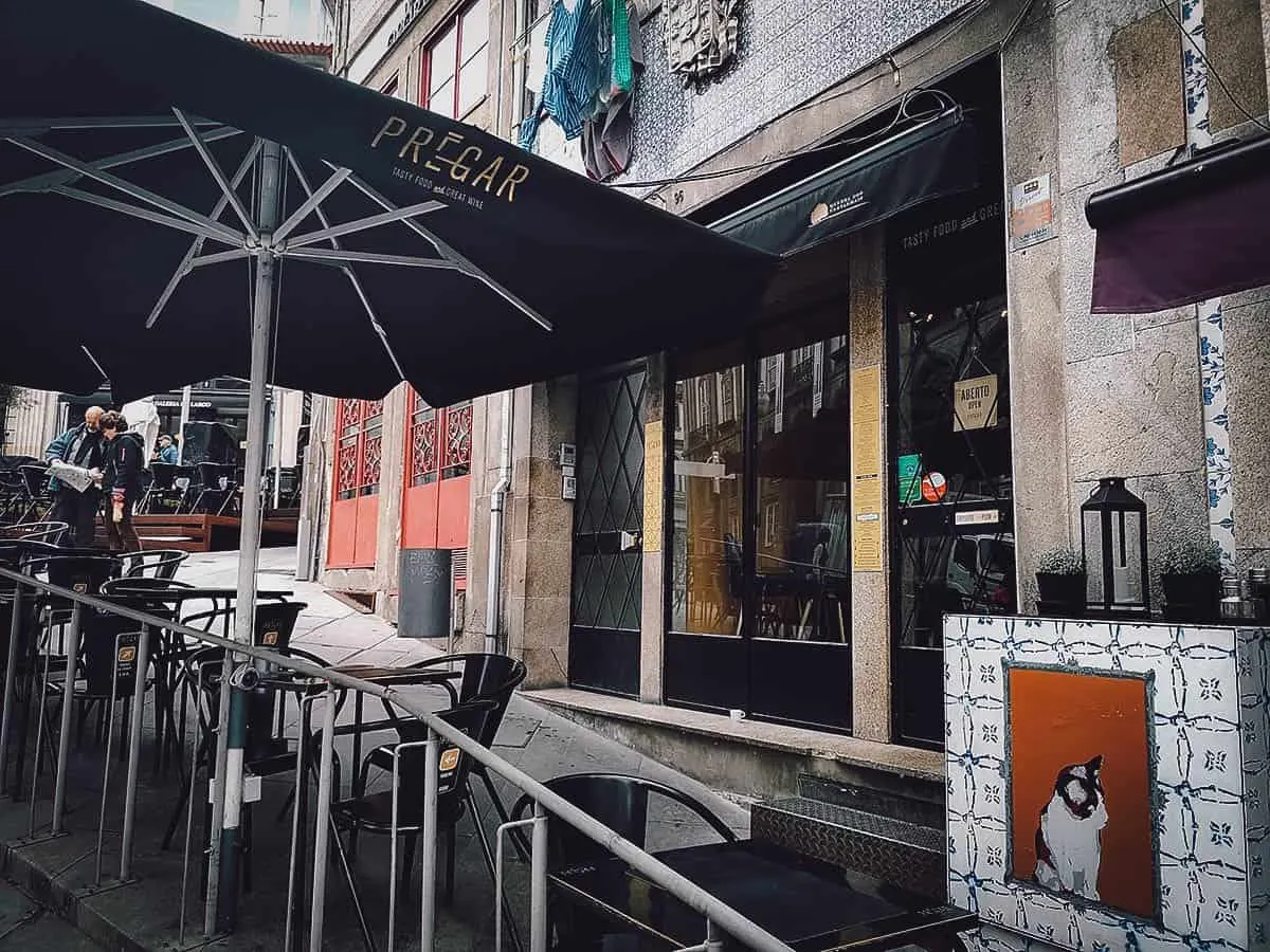 Porto Food Guide: 15 Must-Eat Restaurants in Porto, Portugal Frontage of Pregar