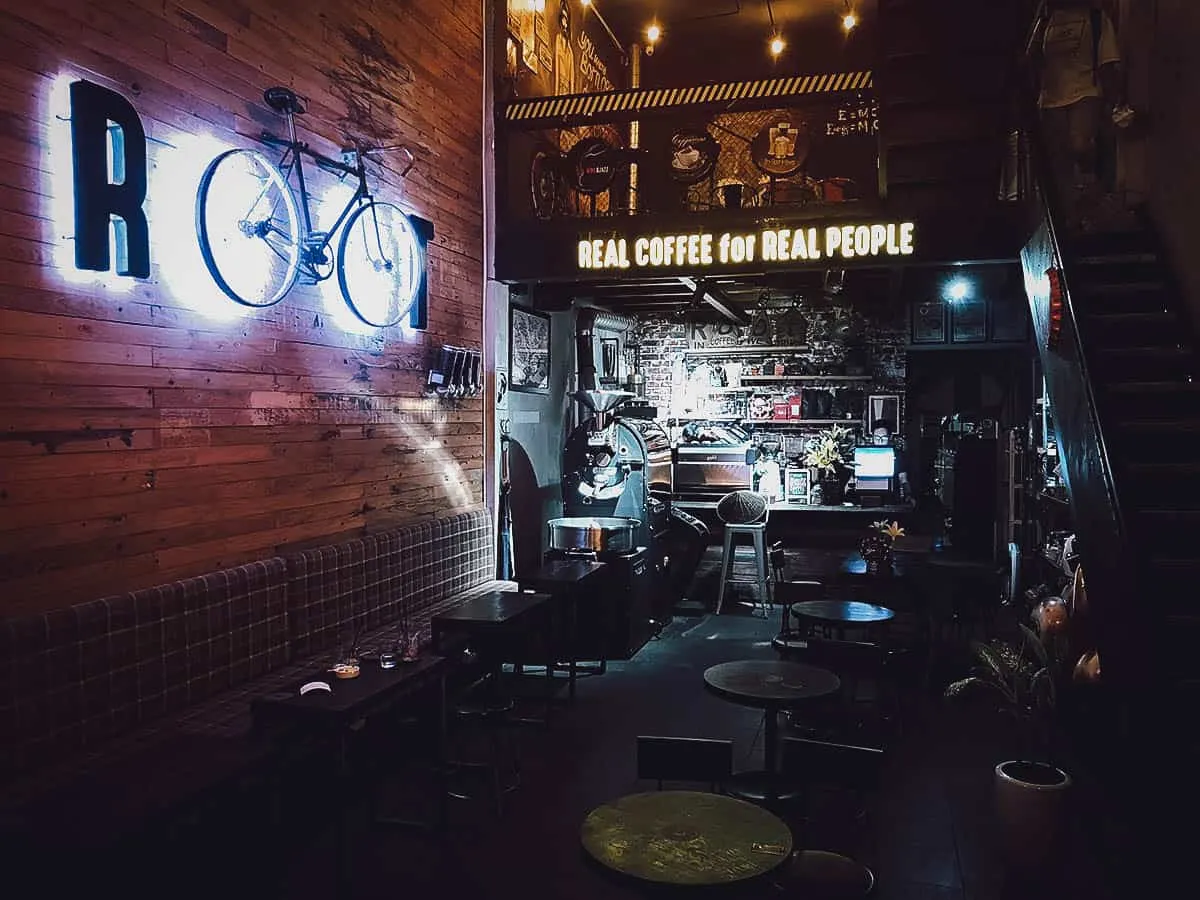 Instagrammable Cafes in Hue, Vietnam Interior of Root Coffee in Hue, Vietnam