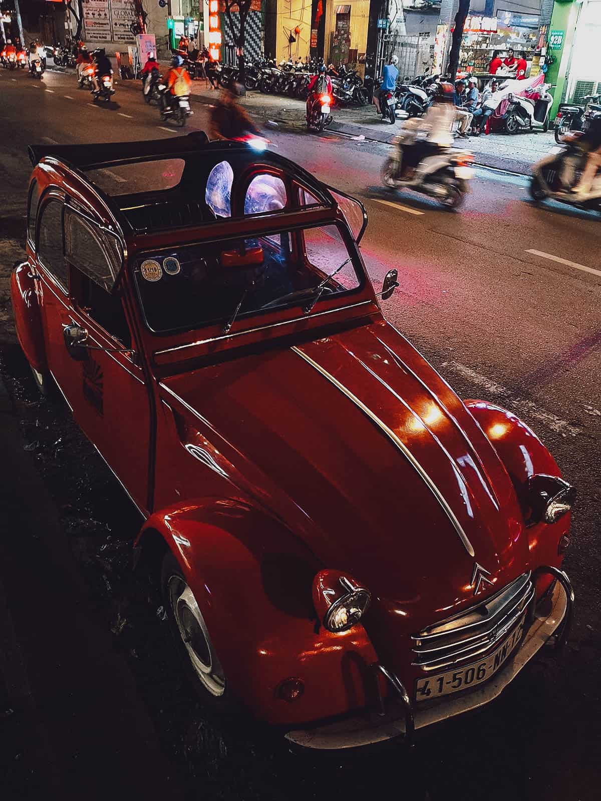 Vintage Citroen 2CV in Saigon