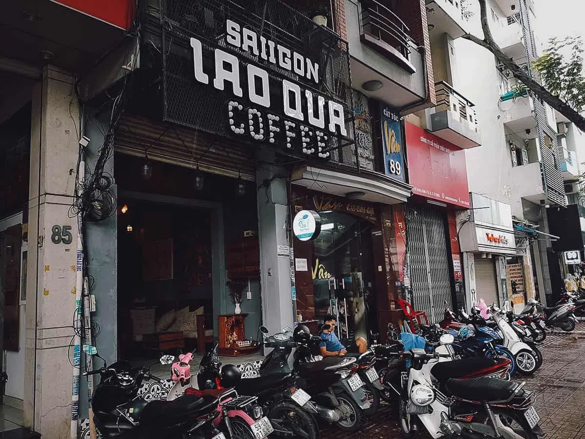 Instagrammable Cafes in Saigon, Vietnam Saiigon Lão Quạ Coffee exterior