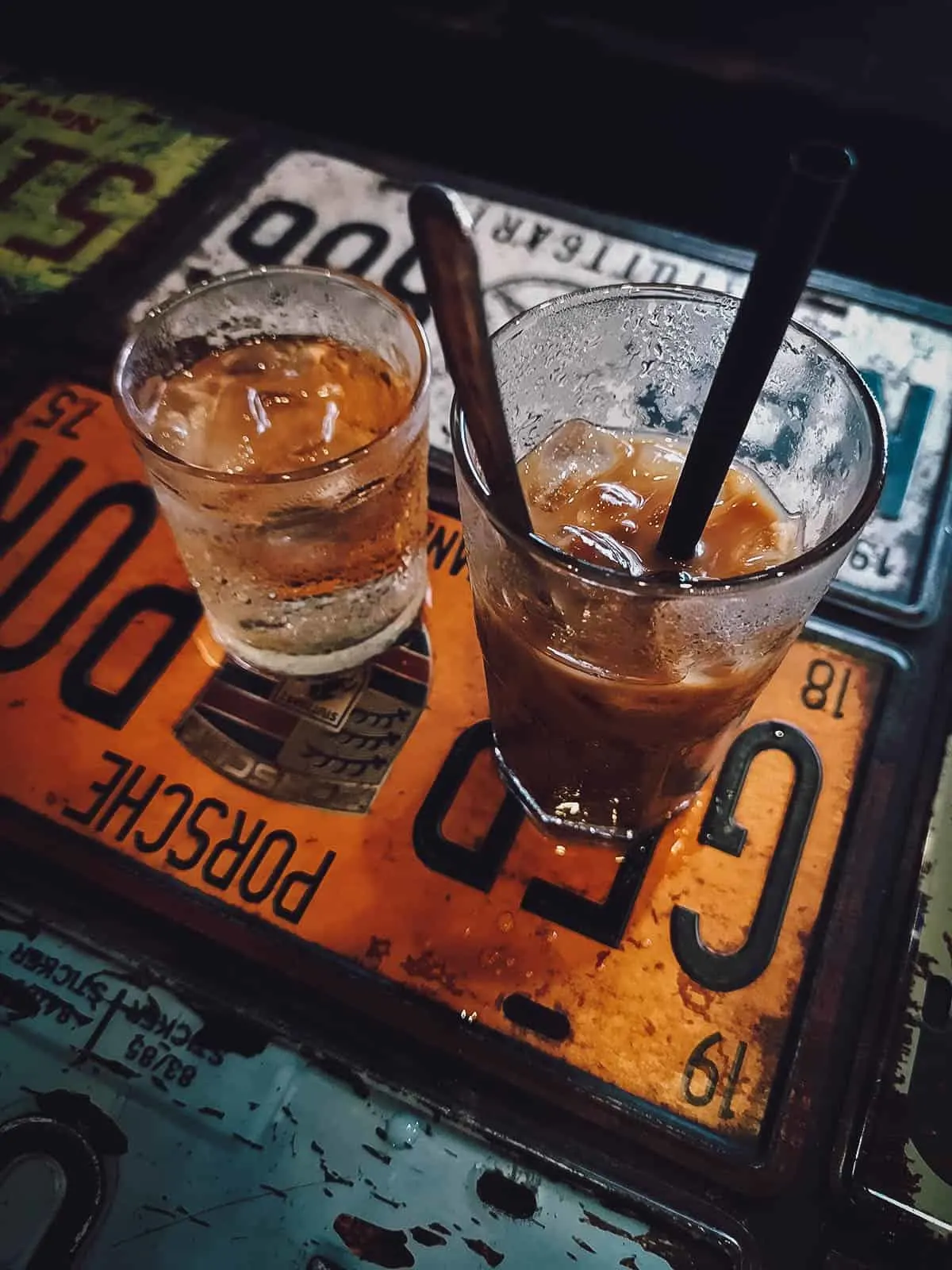 Instagrammable Cafes in Saigon, Vietnam Iced milk coffee at Saiigon Lão Quạ Coffee