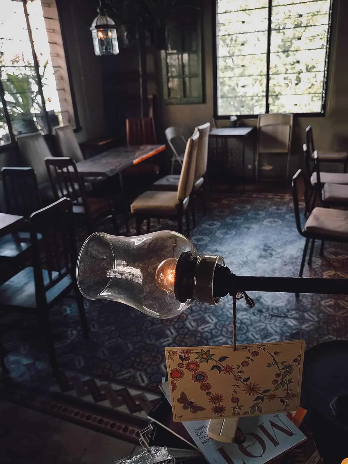Instagrammable Cafes in Saigon, Vietnam Bang Khuang Cafe interior