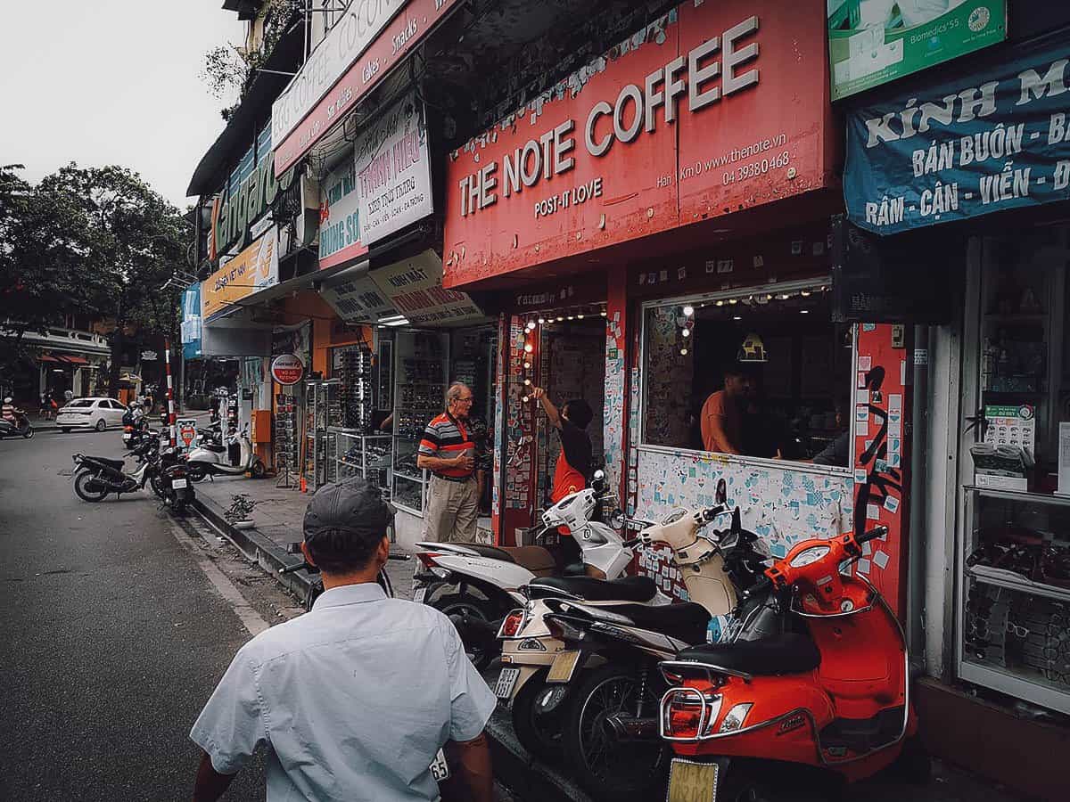 The Note Coffee, Hanoi, Vietnam