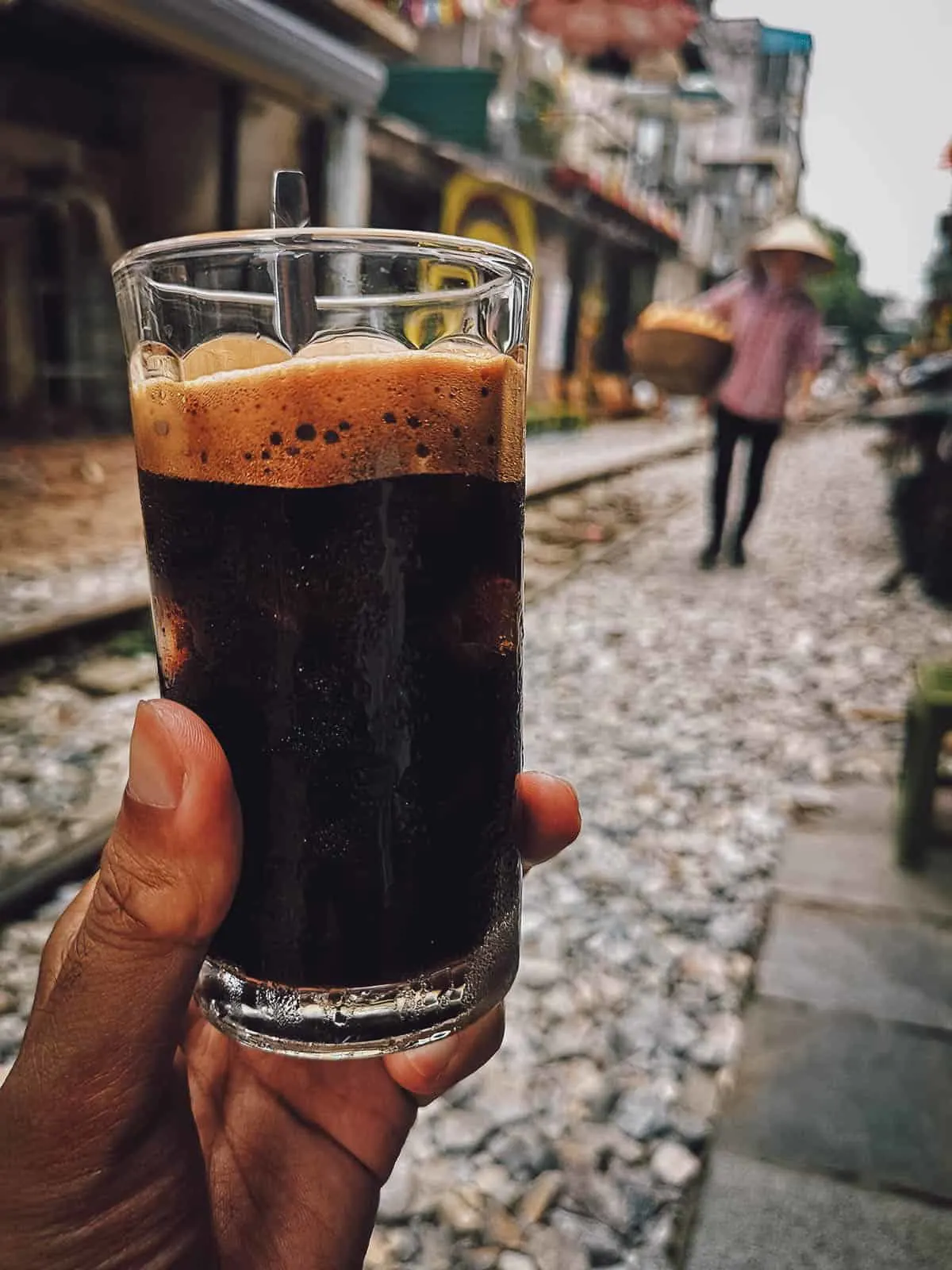 Black coffee at The Railway Hanoi