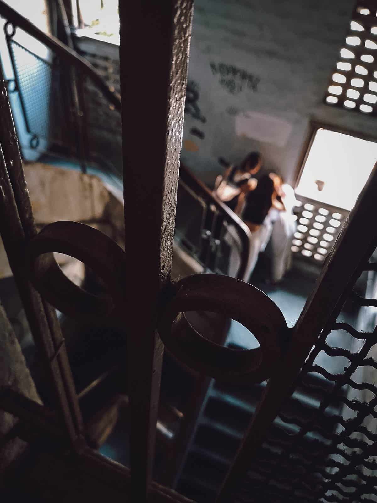 Stairwell inside the Ton That Dam building