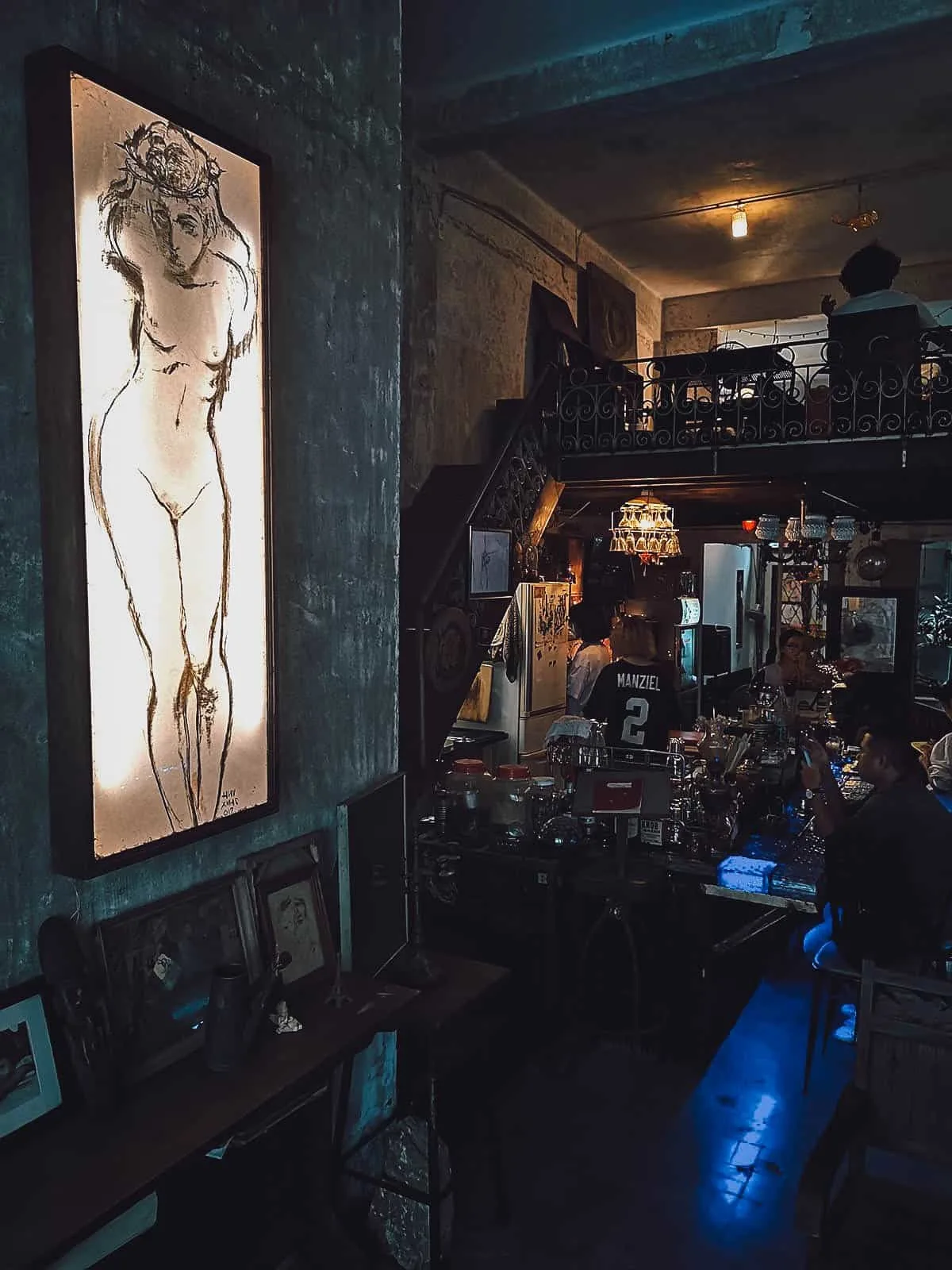 Instagrammable Cafes in Saigon, Vietnam Hoang Thi Cafe interior