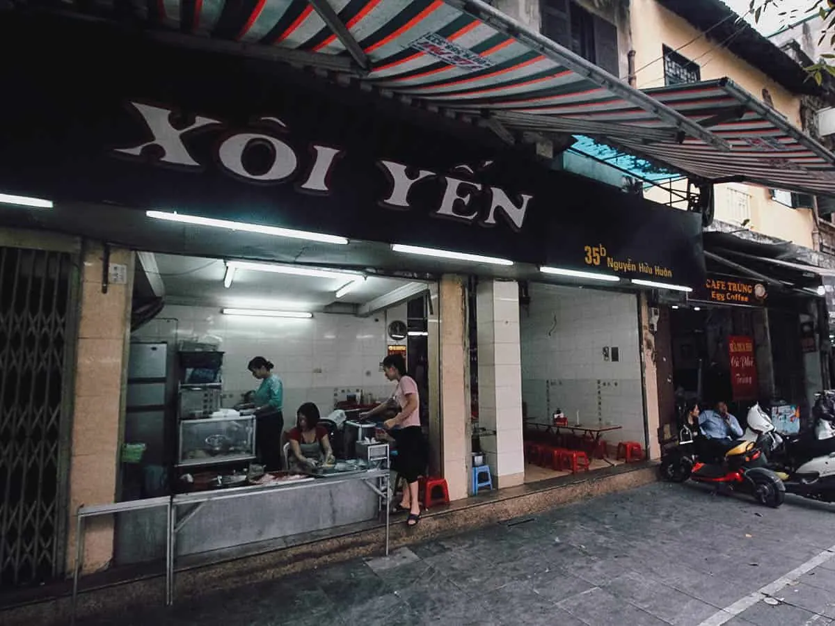 Xôi Yến restaurant in Hanoi