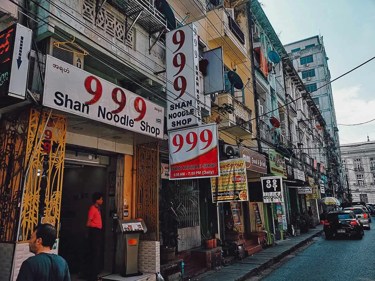 999 Shan Noodle Shop, Yangon, Myanmar