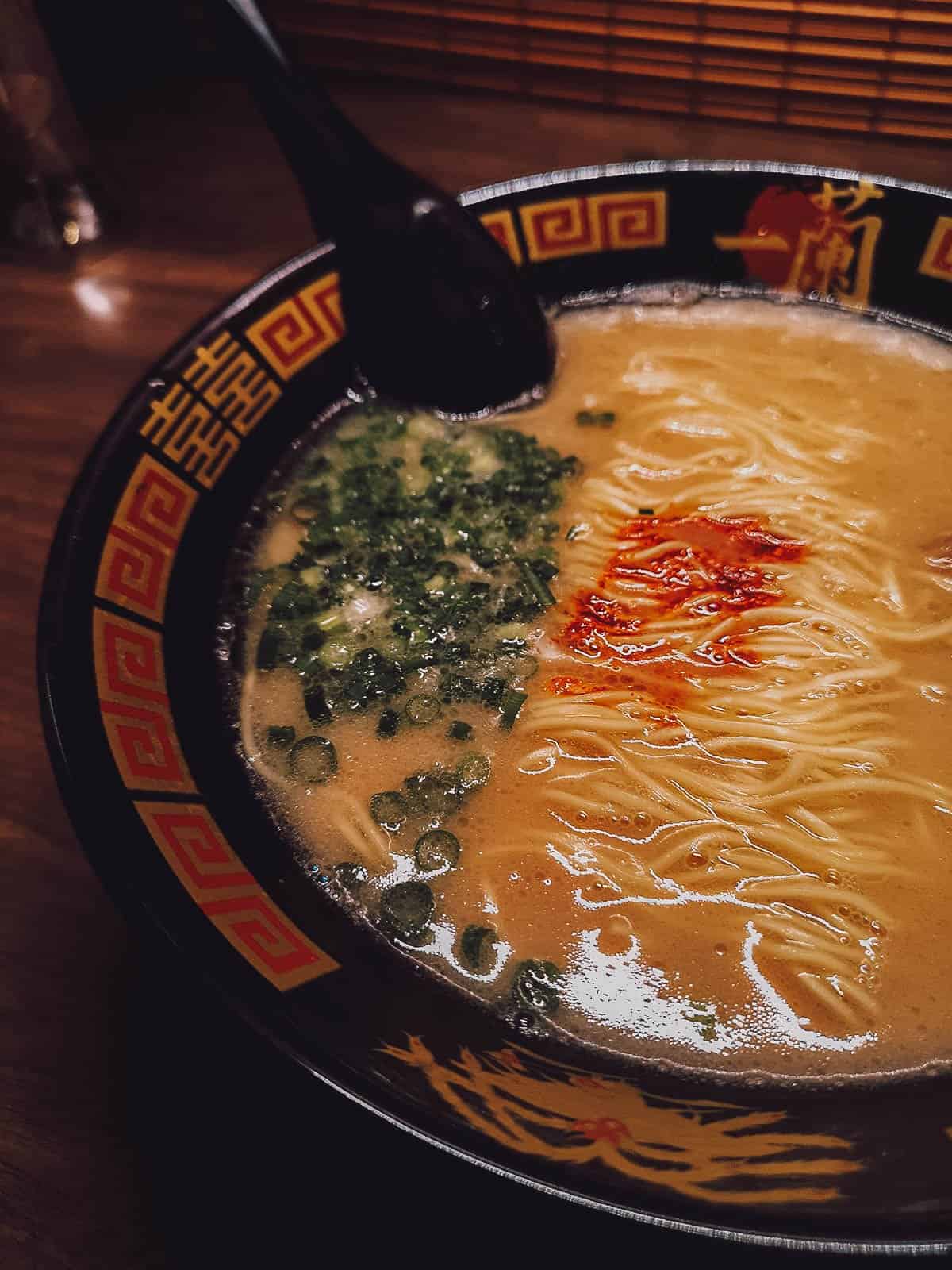 Bowl of ramen in Fukuoka