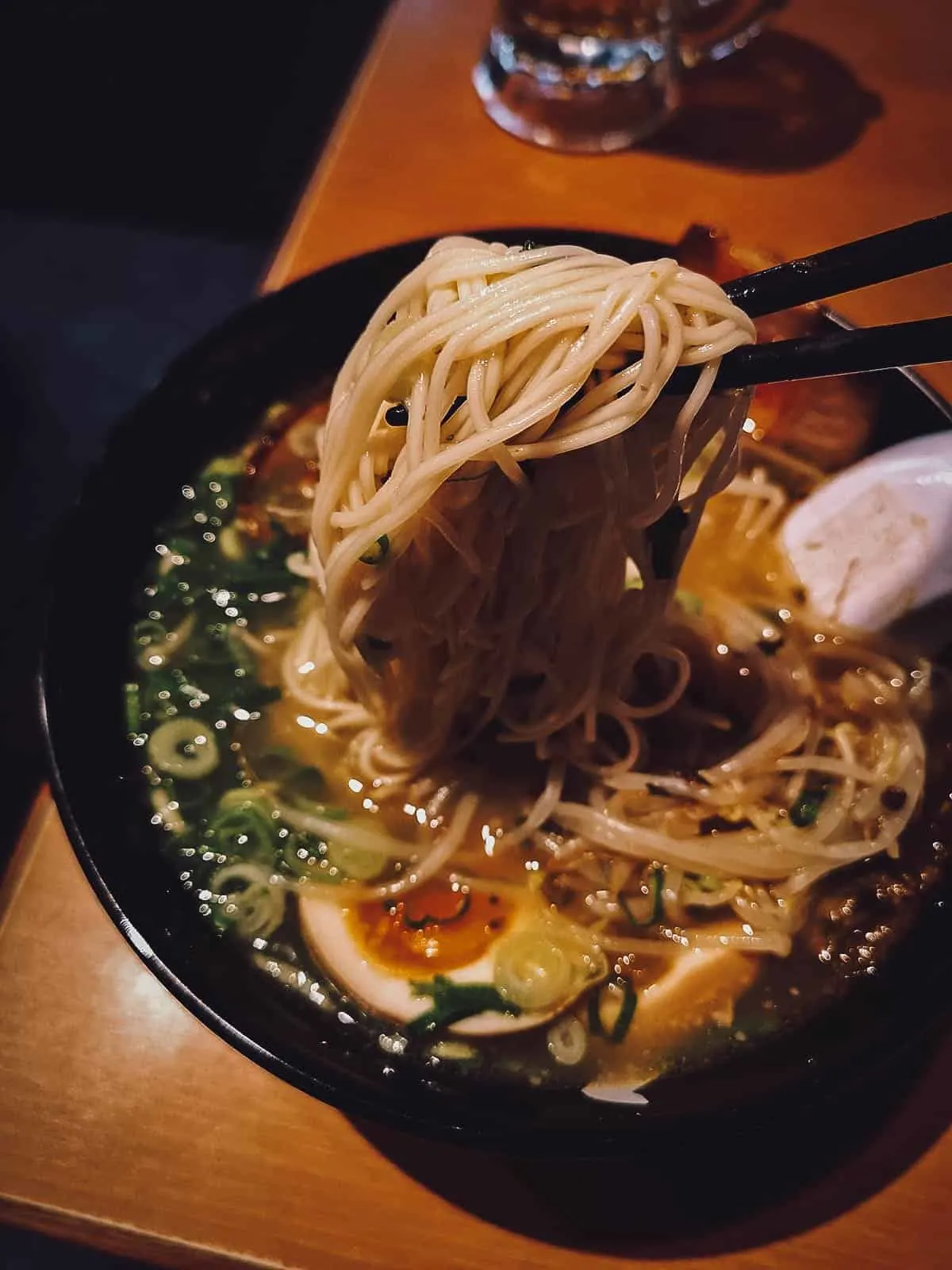 Hakata ramen at Shodai Hide-chan in Fukuoka