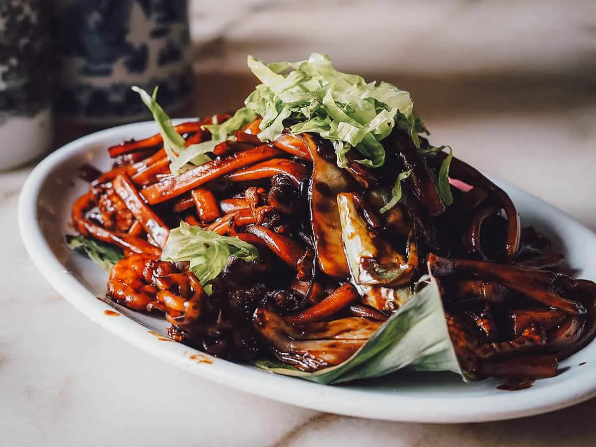 Plate of noodles