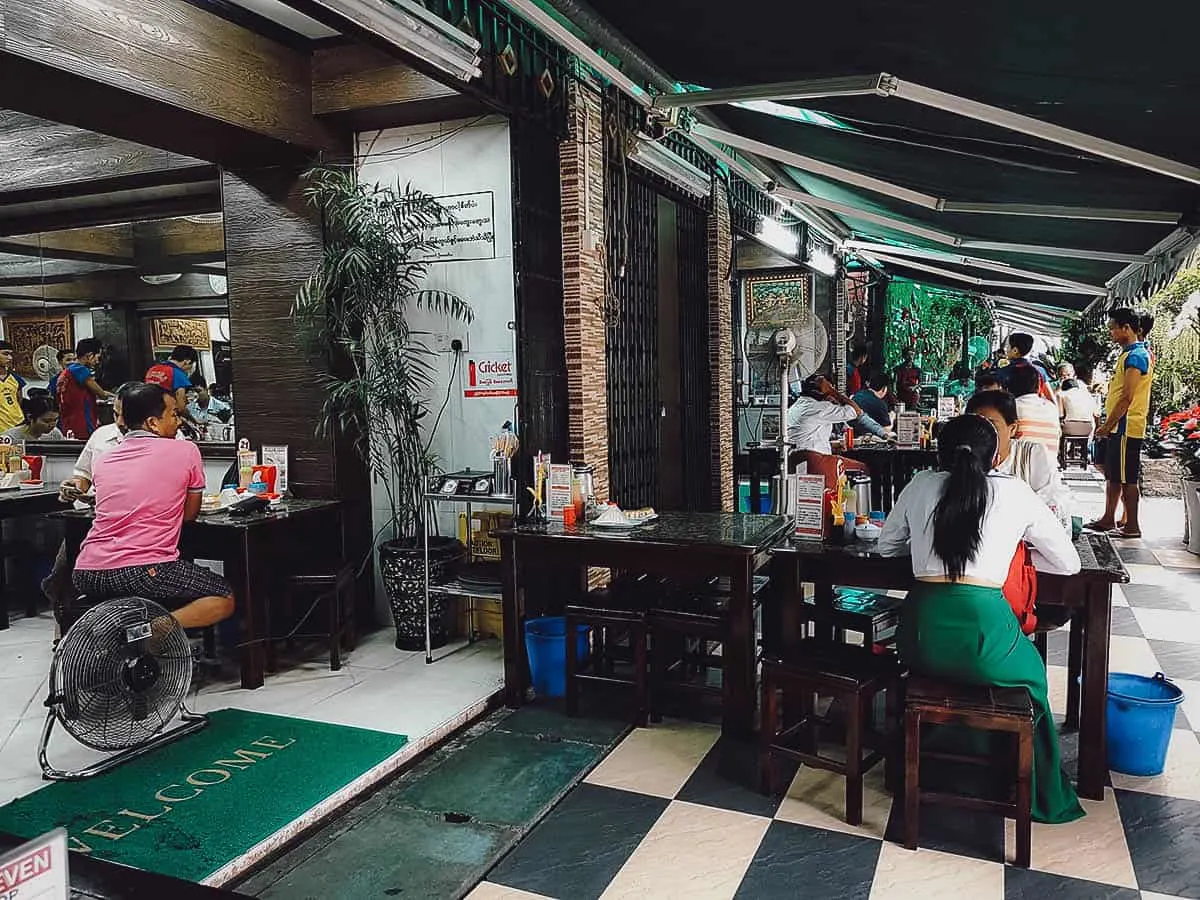 Lucky Seven Tea Shop, Yangon, Myanmar