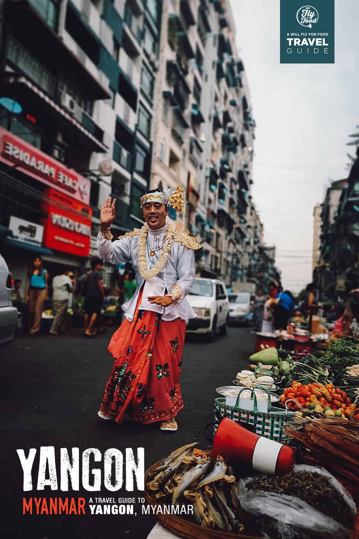 Street scene in Yangon, Myanmar