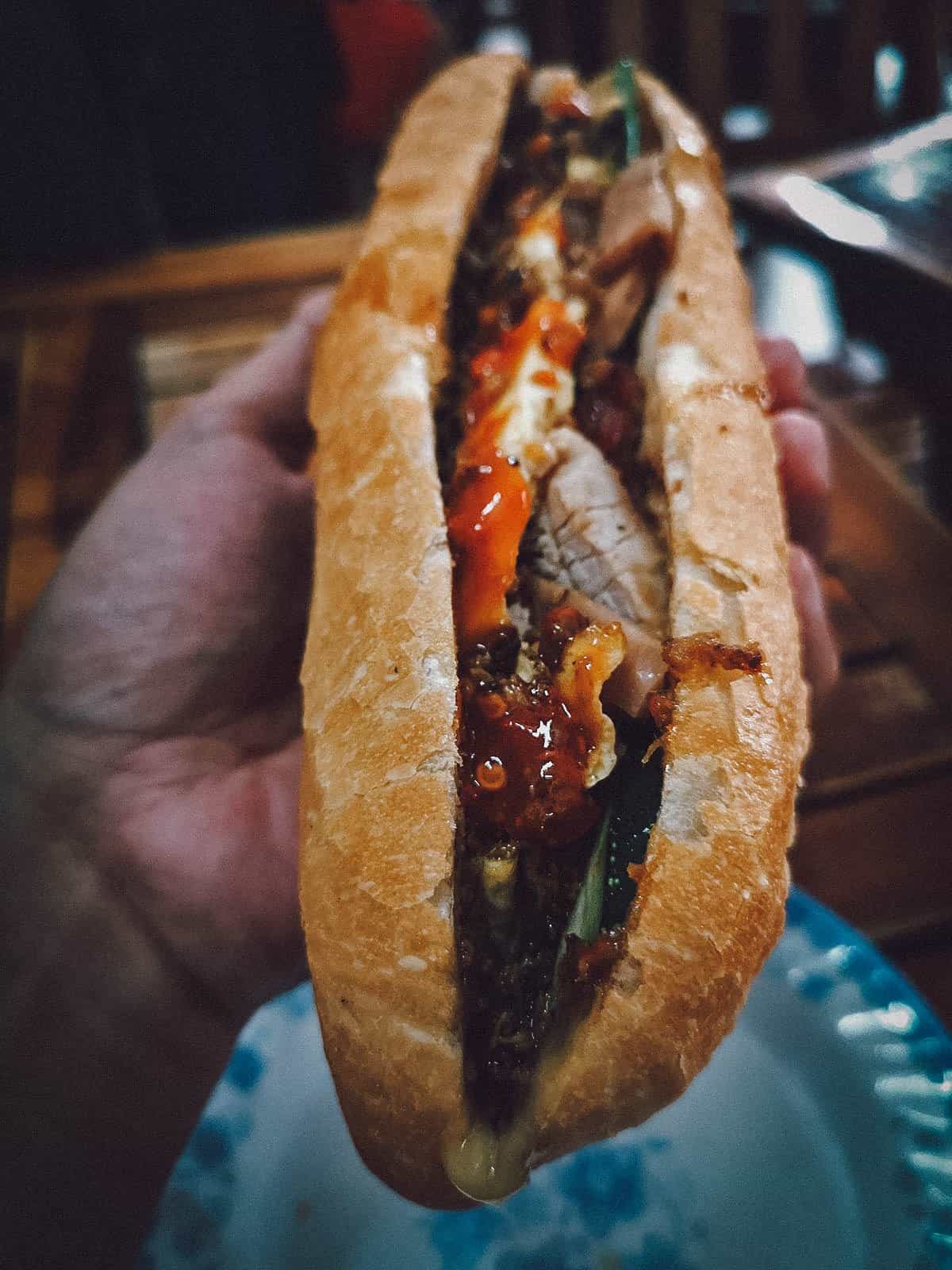 Banh mi in Hoi An, a Vietnamese national dish