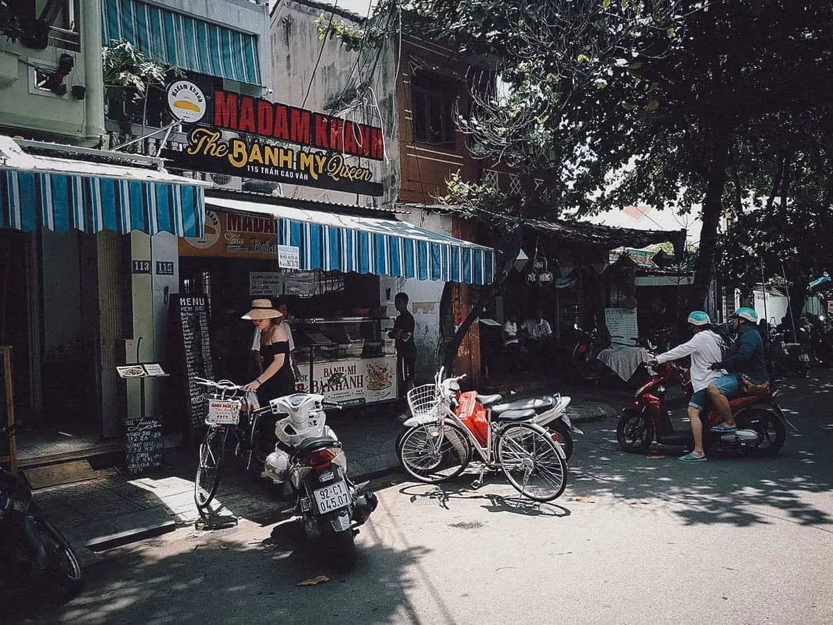 Madam Khanh restaurant exterior in Hoi An