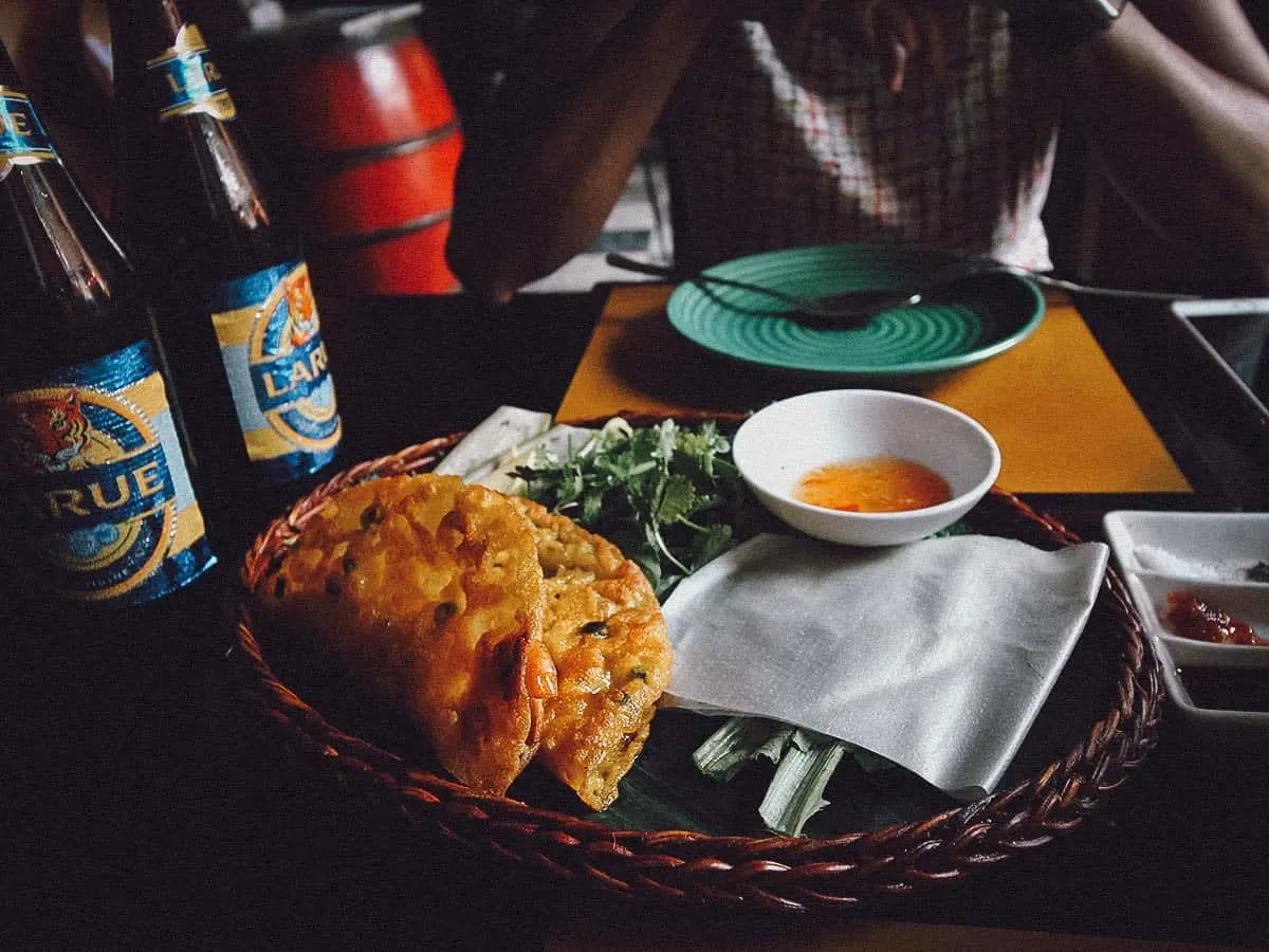 Banh xeo at Morning Glory restaurant in Hoi An