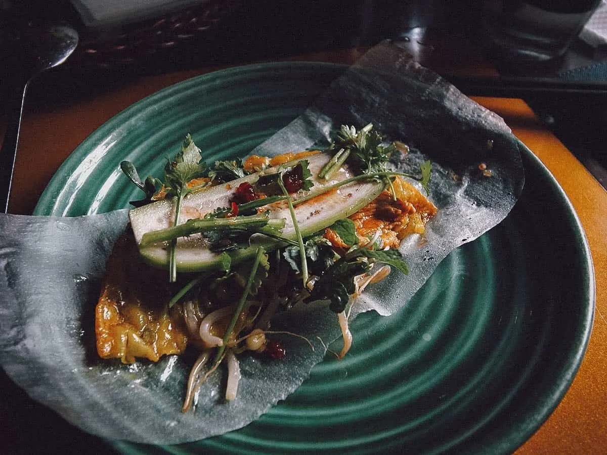 Banh xeo at Morning Glory restaurant in Hoi An