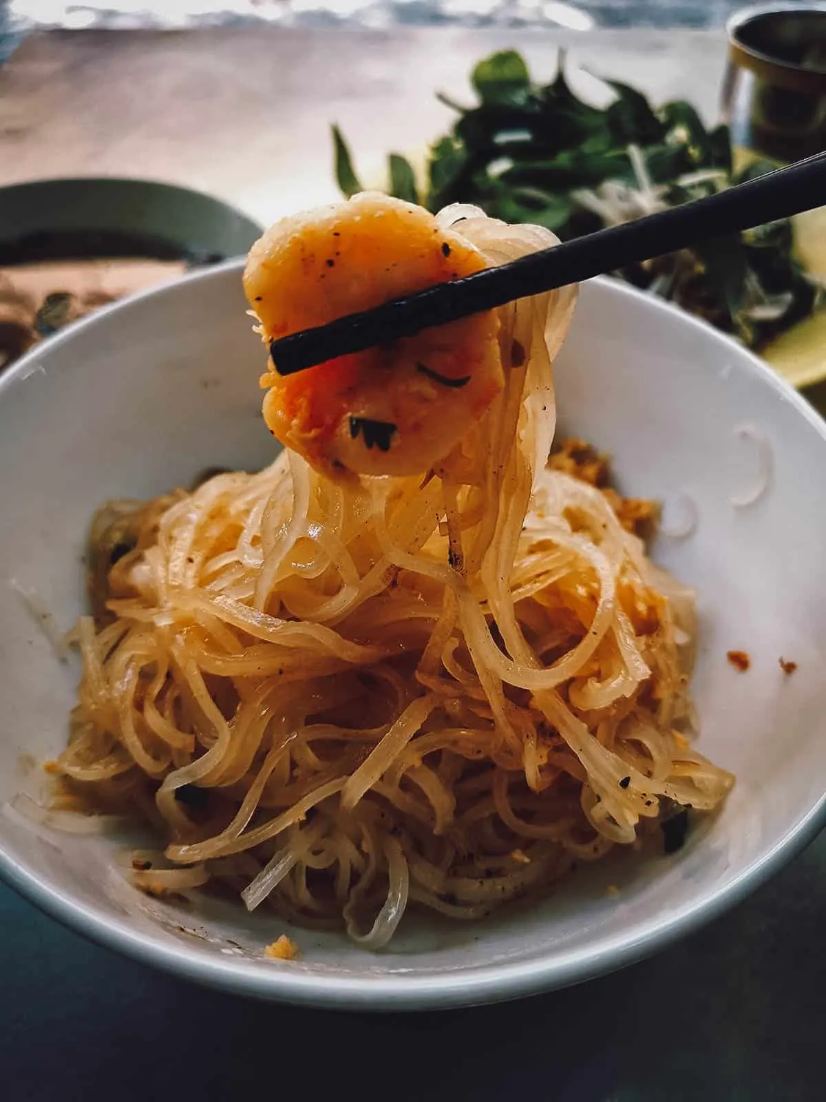 Bowl of hu tieu in Ho Chi Minh City