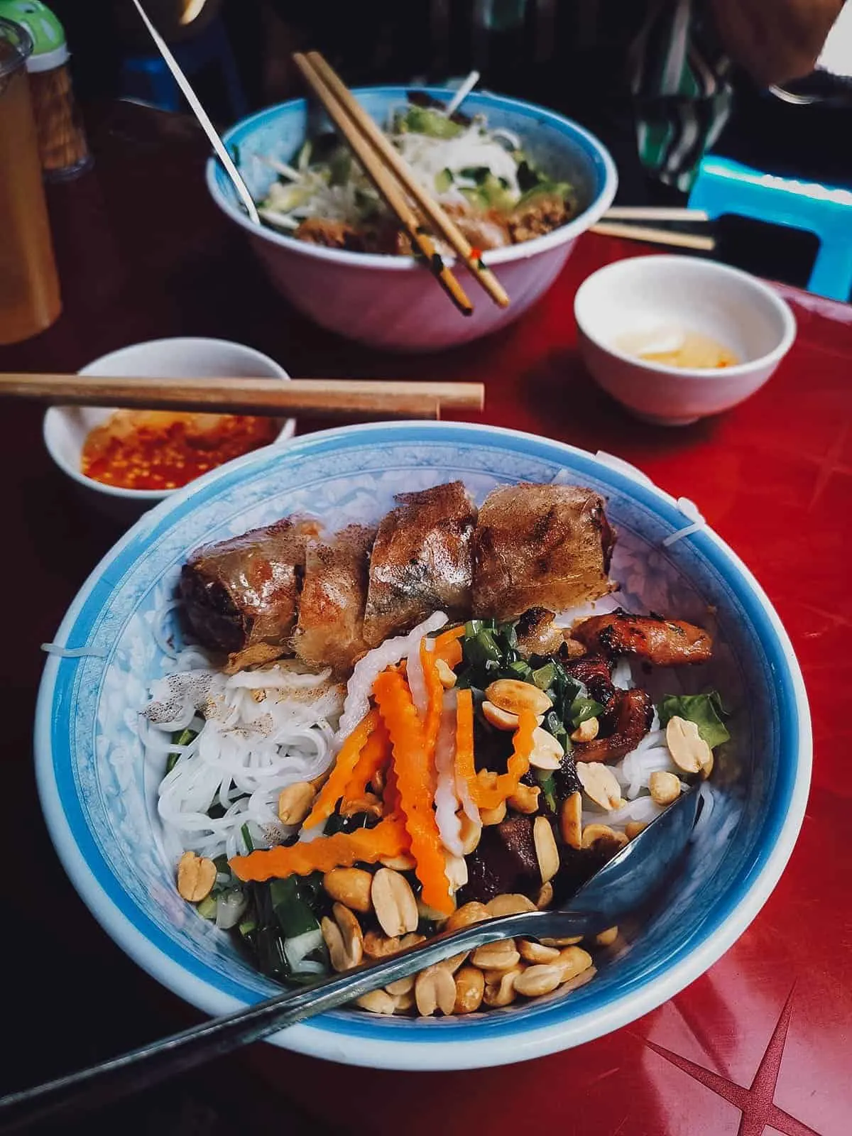 Bun thit nuong at Nguyen Trung Truc in Saigon