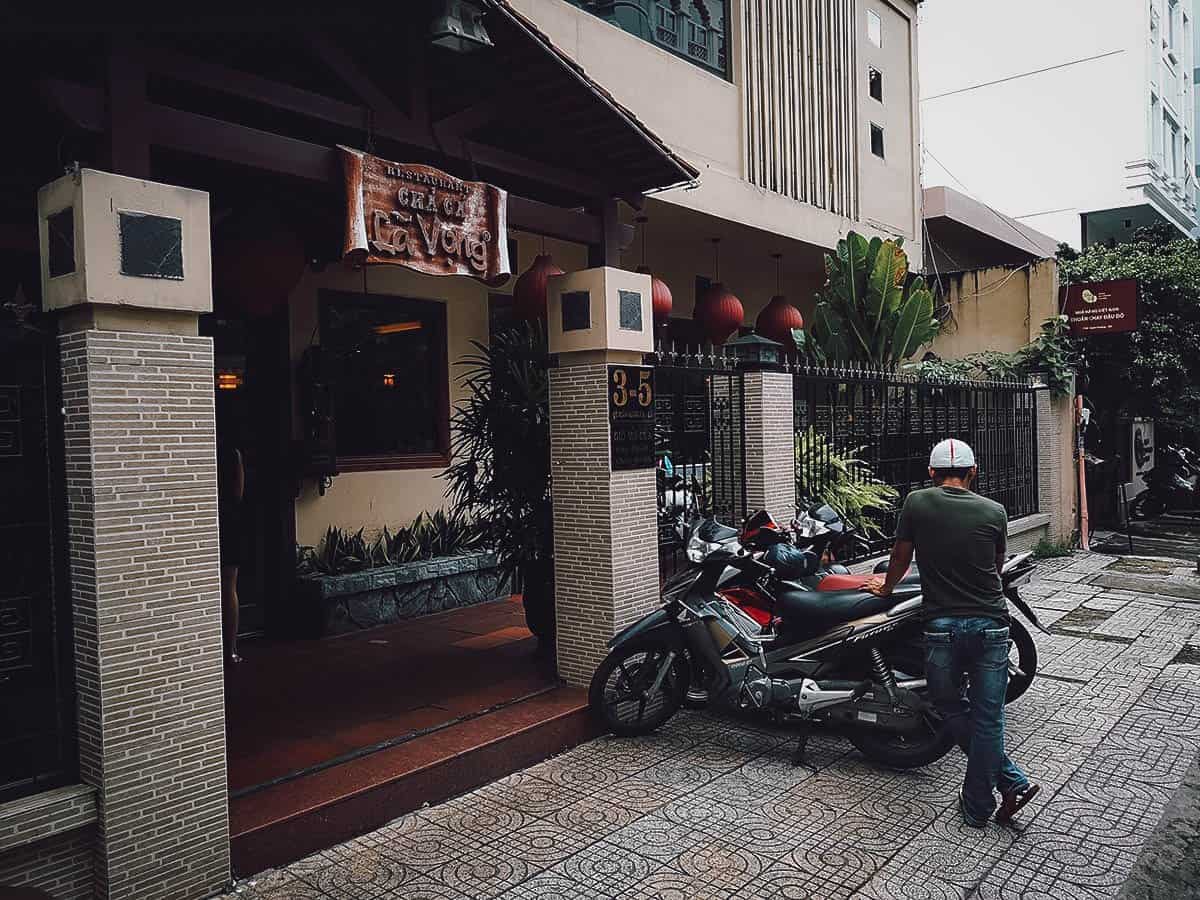 Cha Ca La Vong restaurant exterior in Ho Chi Minh City