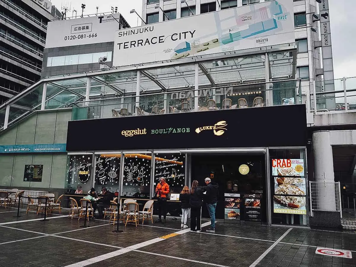 Where to Eat in Tokyo, Japan Eggslut / Luke's Lobster exterior