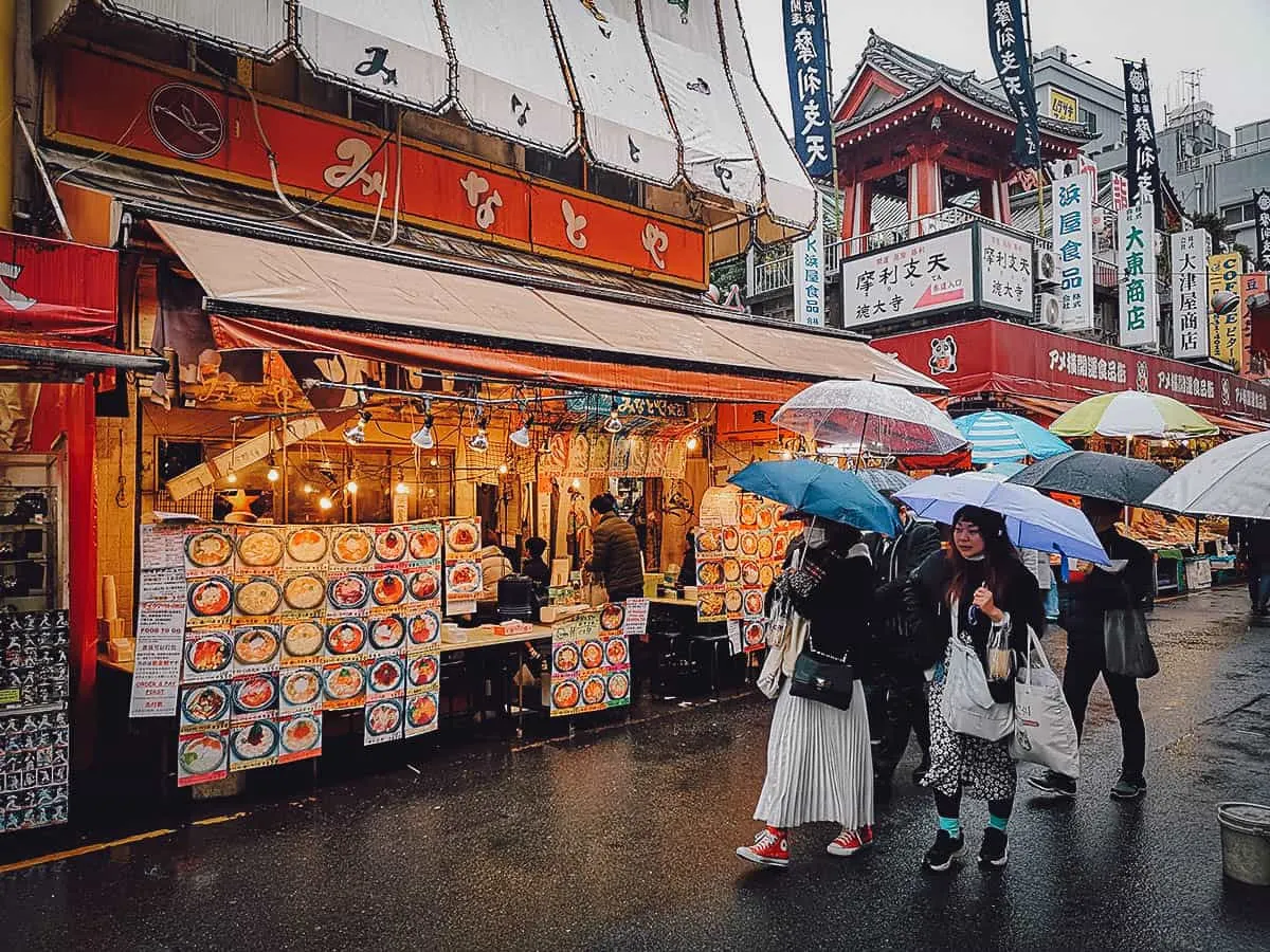 Ameyoko Market in Tokyo, Japan