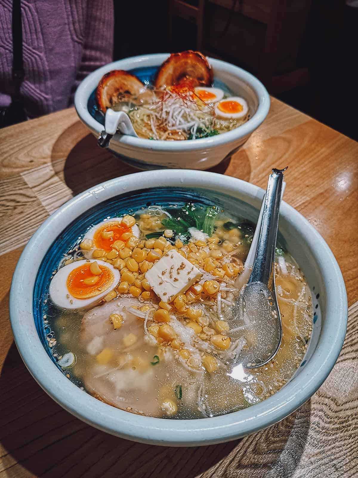 Special roasted pork ramen at Oreryu Shio Ramen in Tokyo, Japan