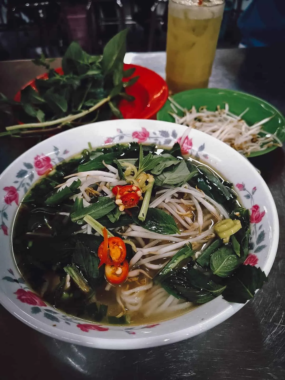 Pho at Pho Mien Ga Ky Dong restaurant