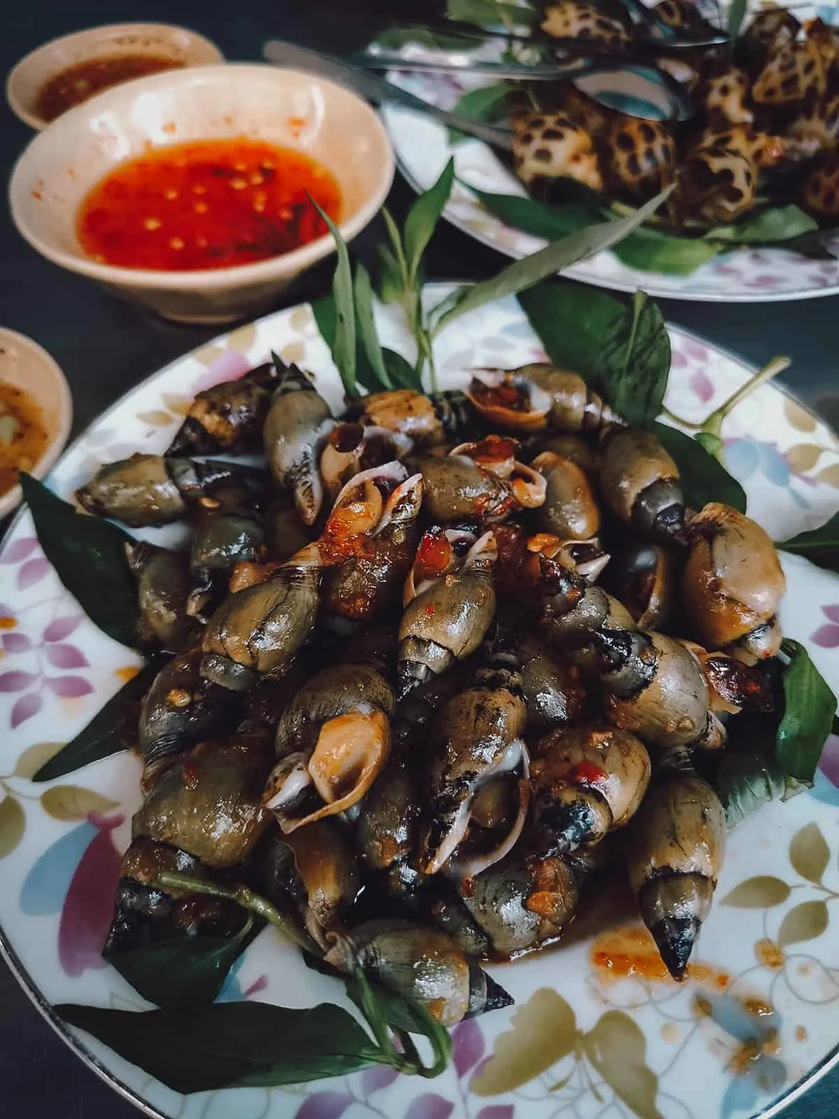 Snails at Mrs Truoc's Snail Stall in Saigon