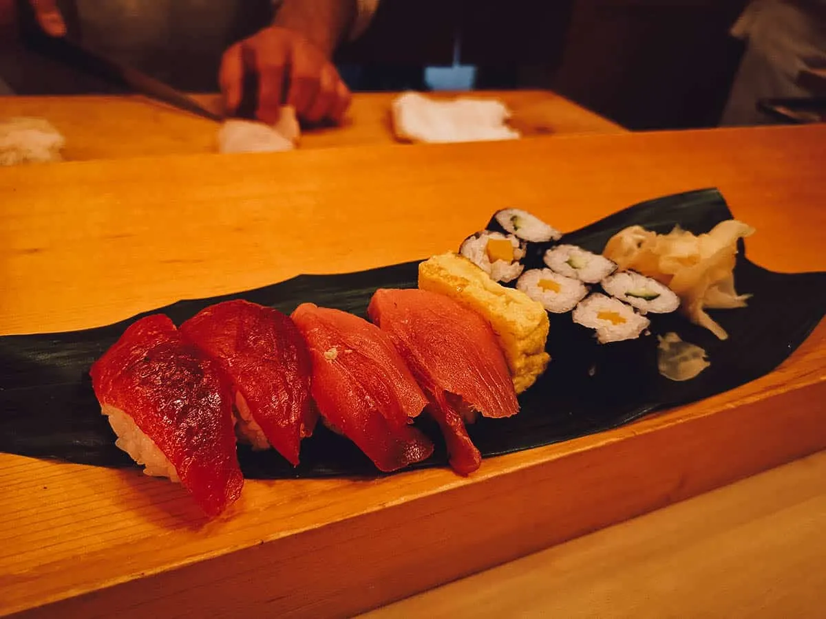 Sushi Katsura in Tokyo, Japan