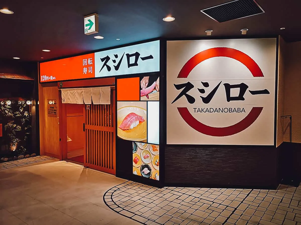 Where to Eat in Tokyo, Japan Sushiro exterior