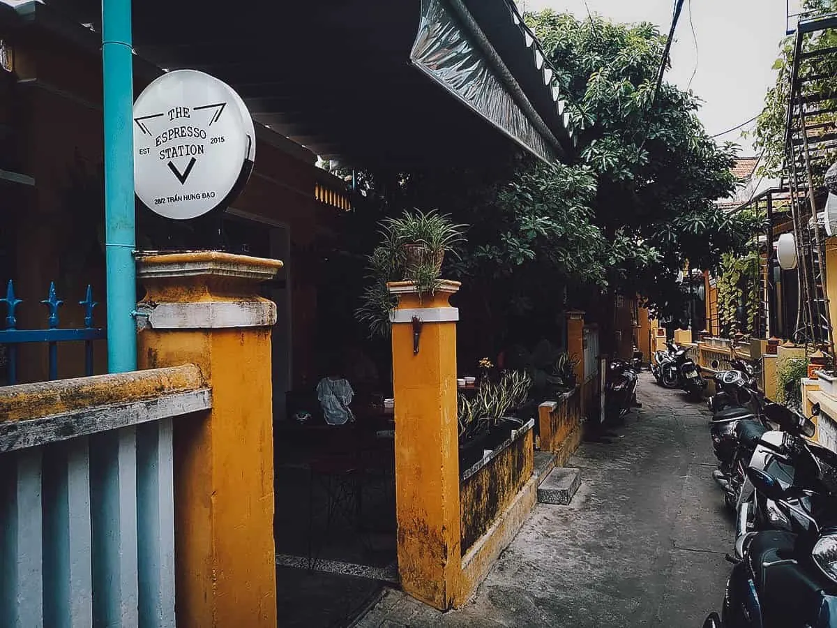 Instagrammable Cafes in Hoi An, Vietnam The Espresso Station exterior in Hoi An, Vietnam