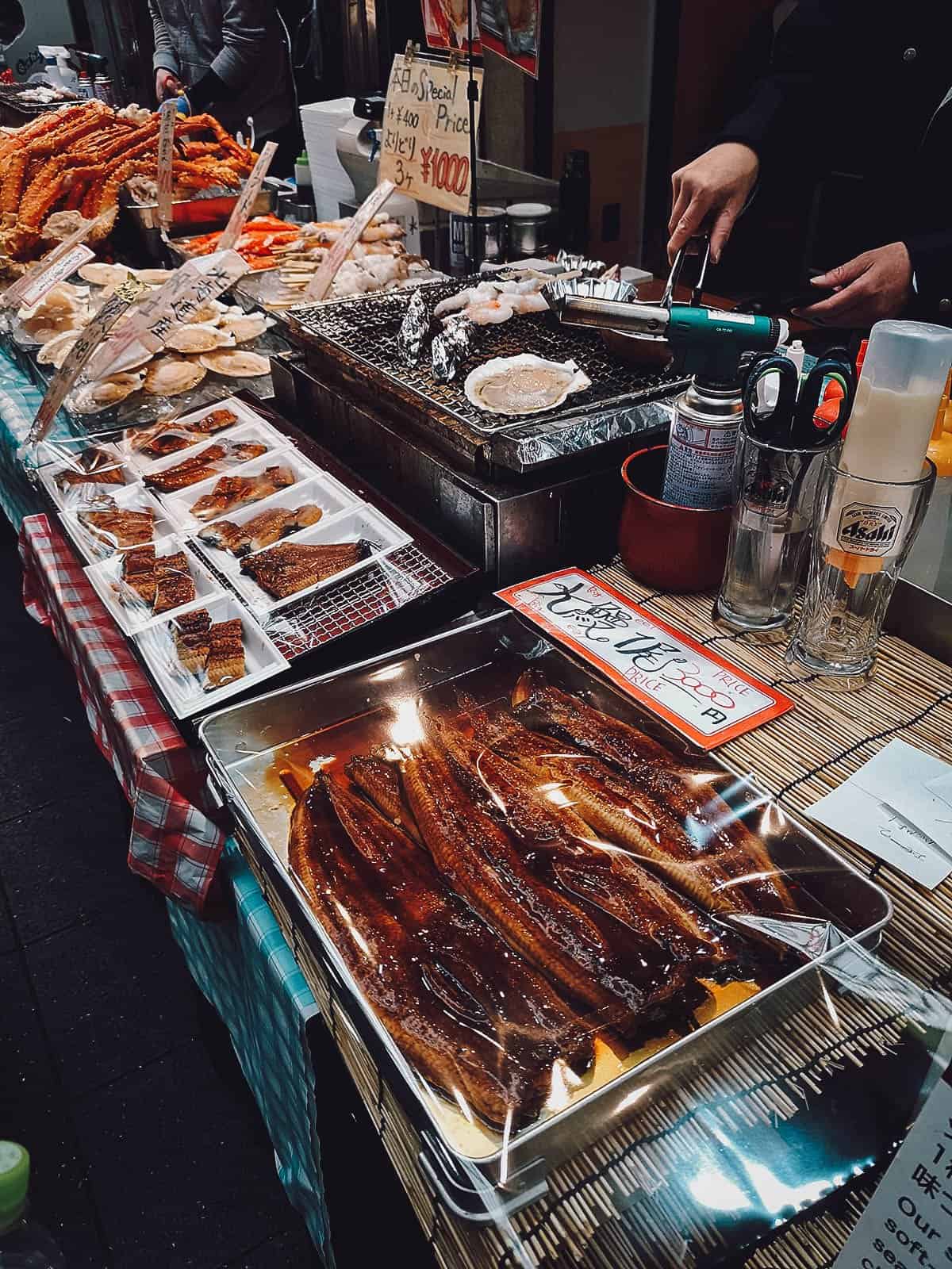 Unagi at Kuromon Ichiba Market