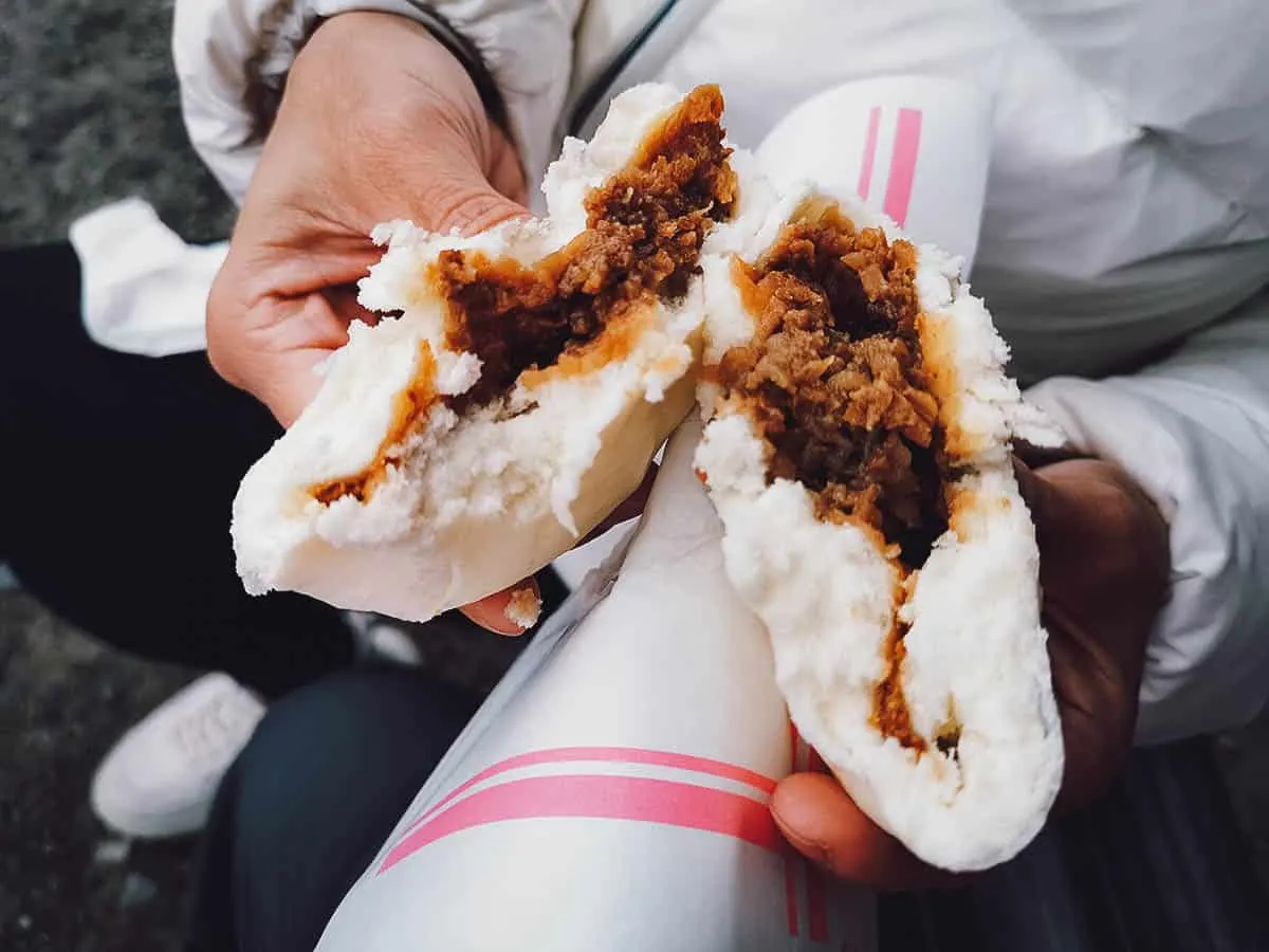 Hida beef bun in Shirakawa-go