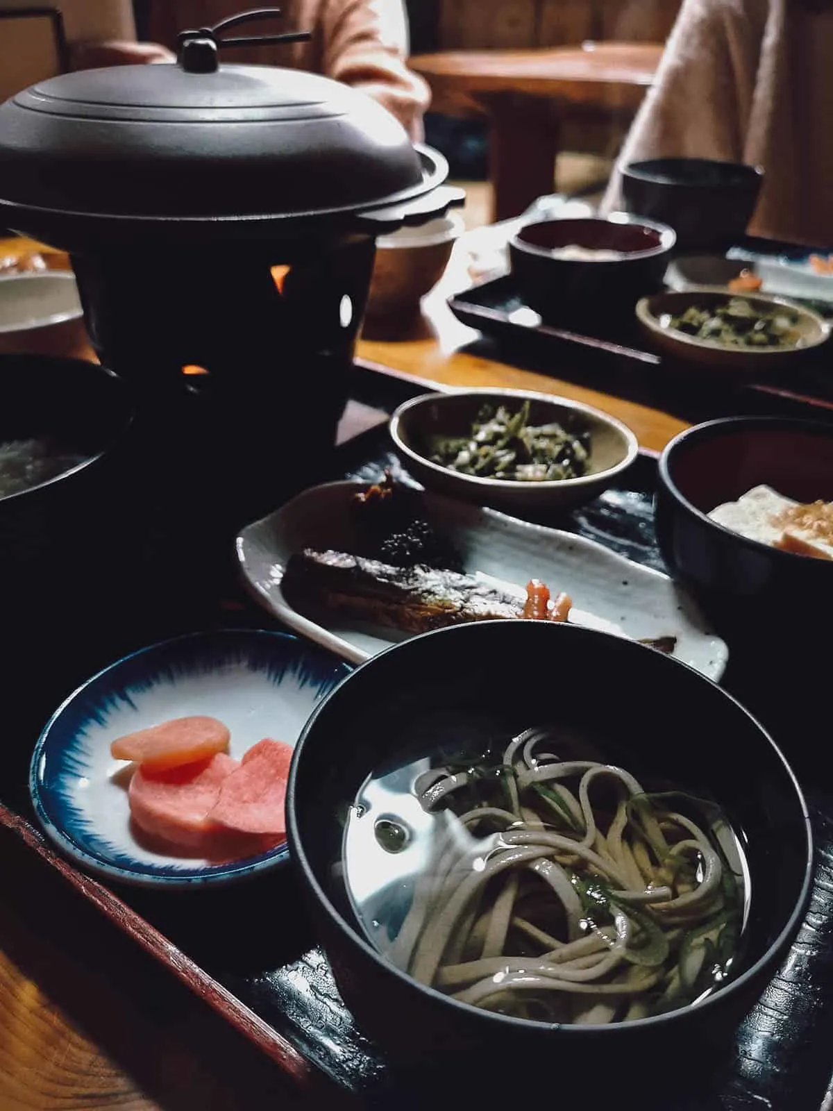 The Shirakawa-go Winter Travel Guide Set meal at Irori restaurant in Shirakawa-go