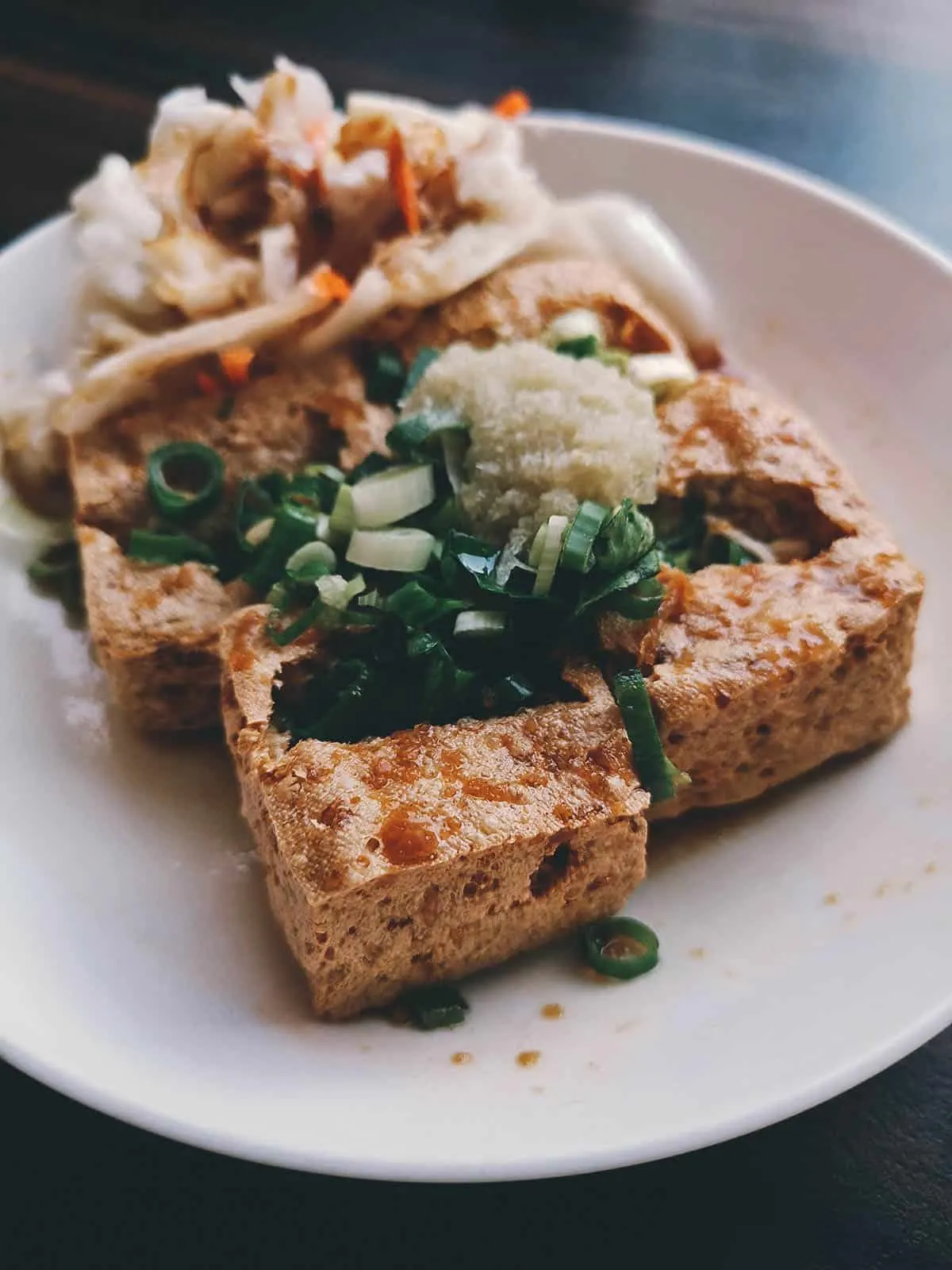 Things to Eat in Taiwan Stinky tofu in Kaohsiung, Taiwan