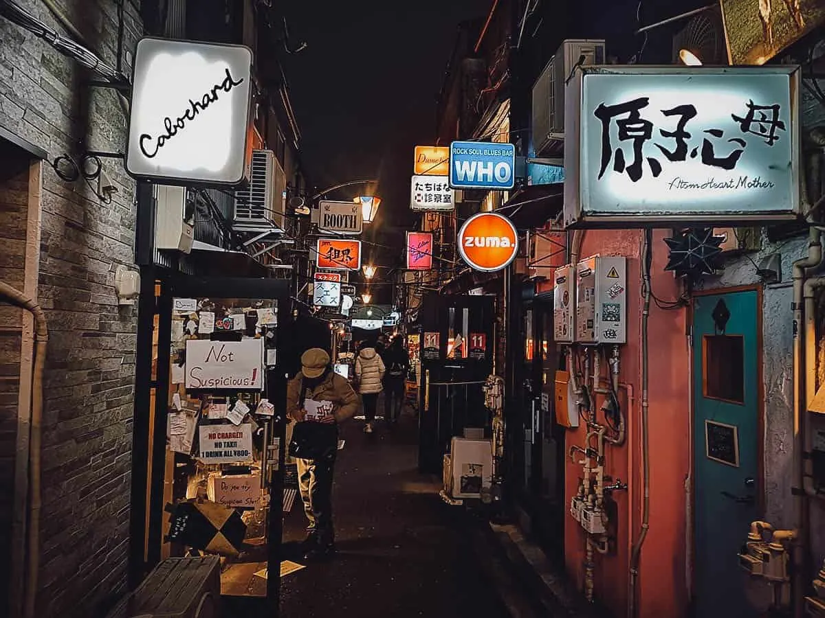 Golden Gai in Tokyo, Japan