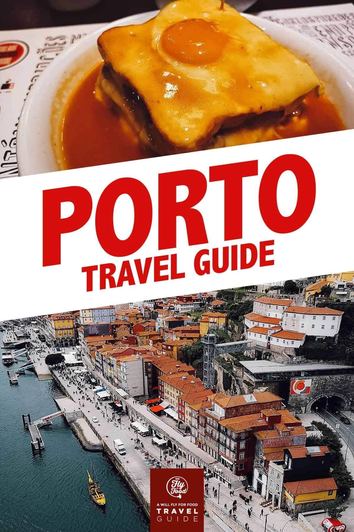 Francesinha and view from Dom Luis I Bridge