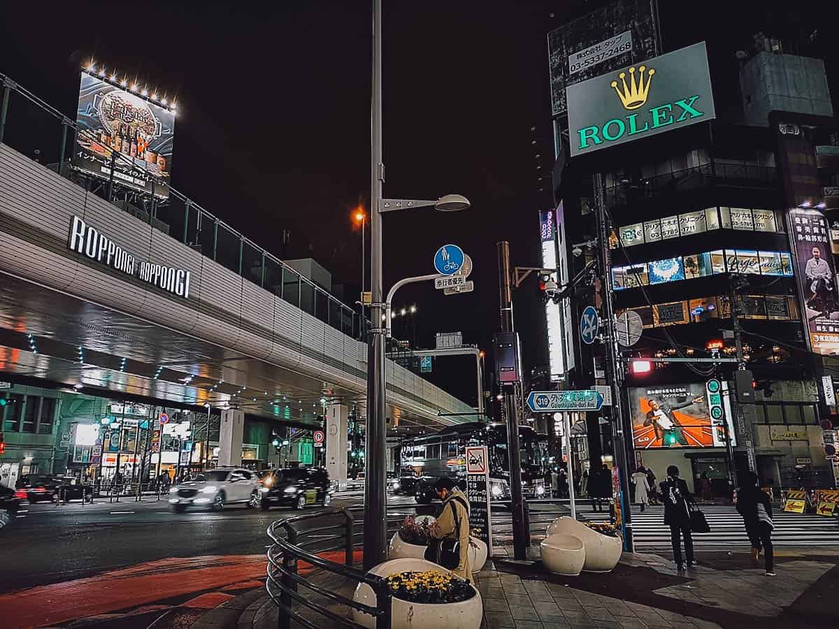 Roppongi in Tokyo