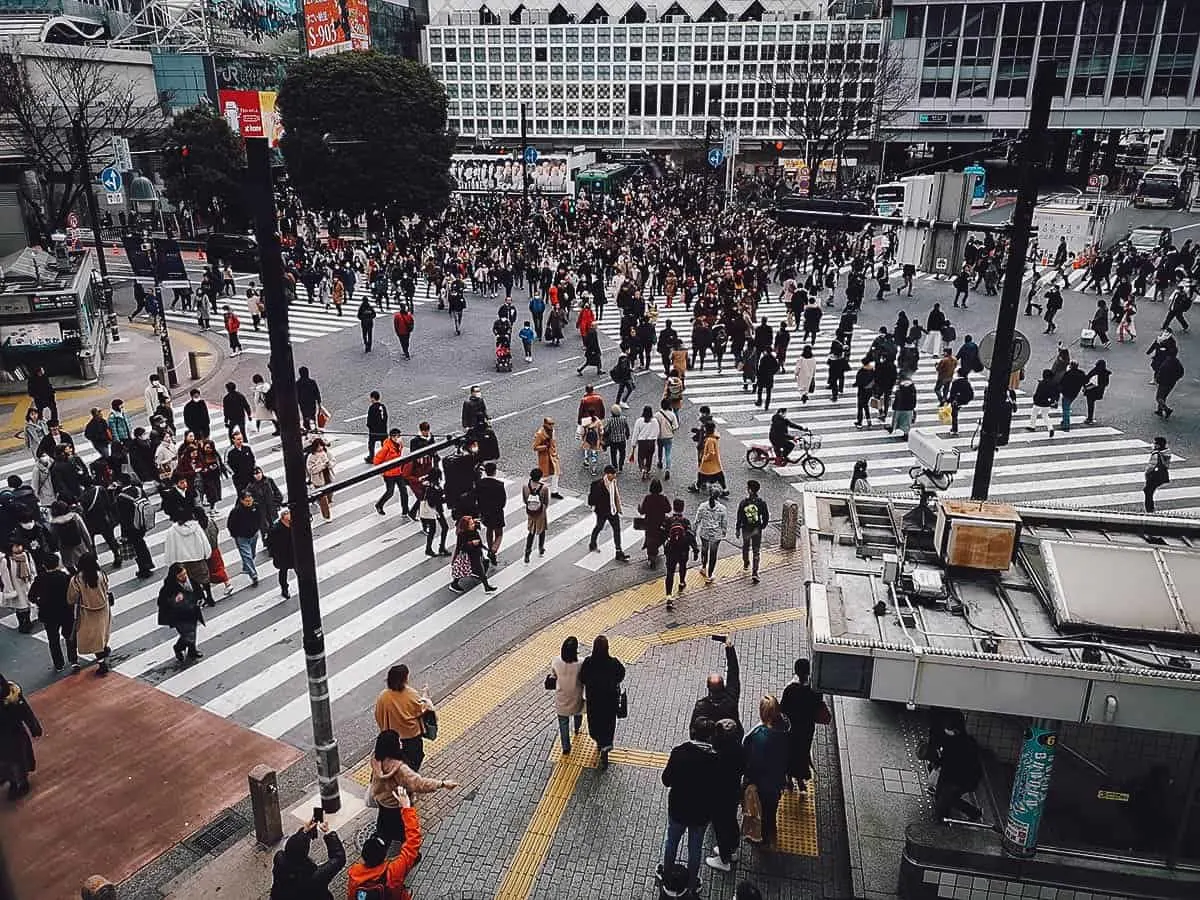 Shibuya crossing in Tokyo, Japan