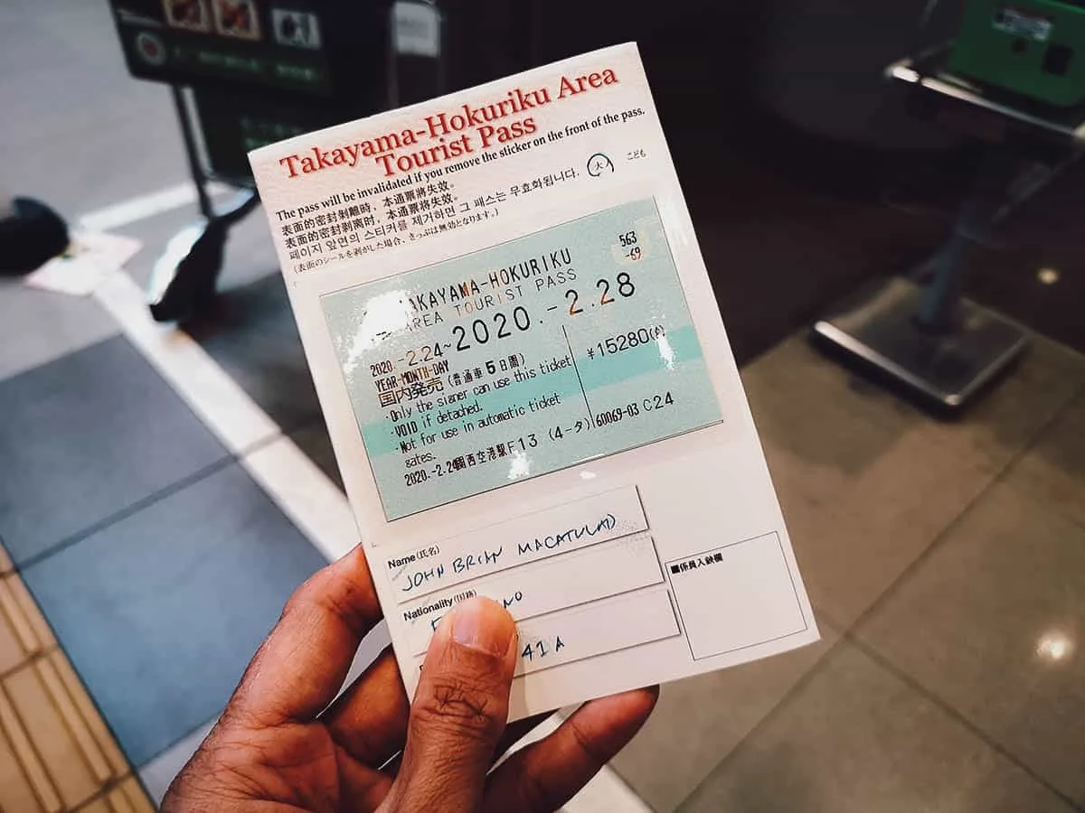 Takayama Hokuriku Pass: Explore Japan's Chubu Region with JR Central Takayama Hokuriku Area Tourist Pass